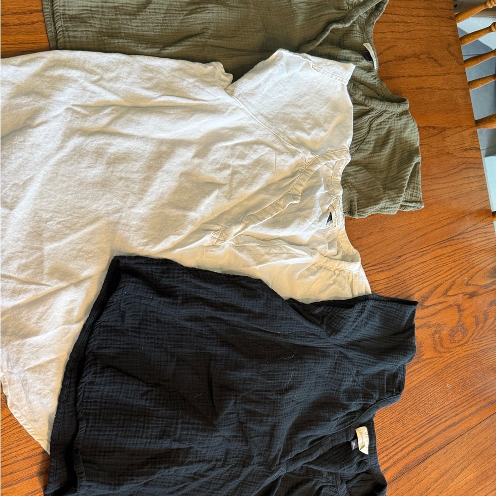 Universal Thread Women's Blouses - Black, White, Olive